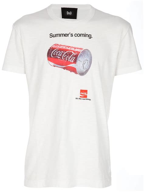 dolce gabbana coca cola t shirts|dolce and gabbana shirt cheap.